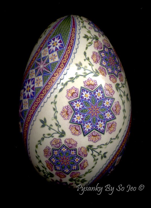 Ring Around The Rosie Ukrainian Easter Egg Pysanky By So Jeo